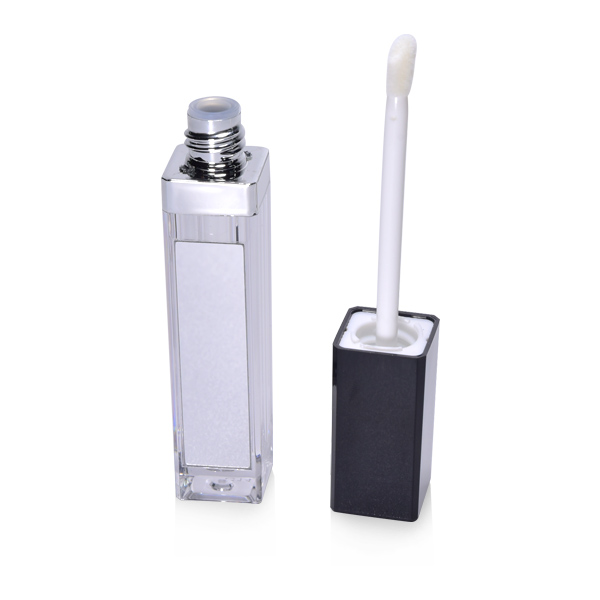 Hot-selling Empty Liquid Lipstick Containers - Square Silver Lip Gloss Bottle – Washine
