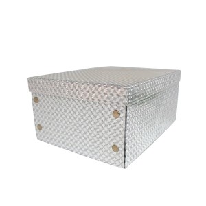 luxury custom metal button foldable gift box